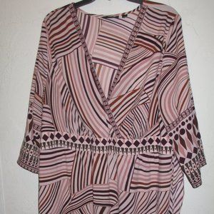 Avenue EUC Plus Size 22/24 lightweight spring dress summer pink womens